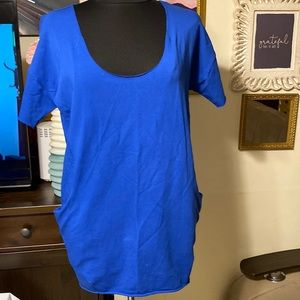 ROBERTA BIAGI Collection Priveé women mini dress size L BLUE COLOR
